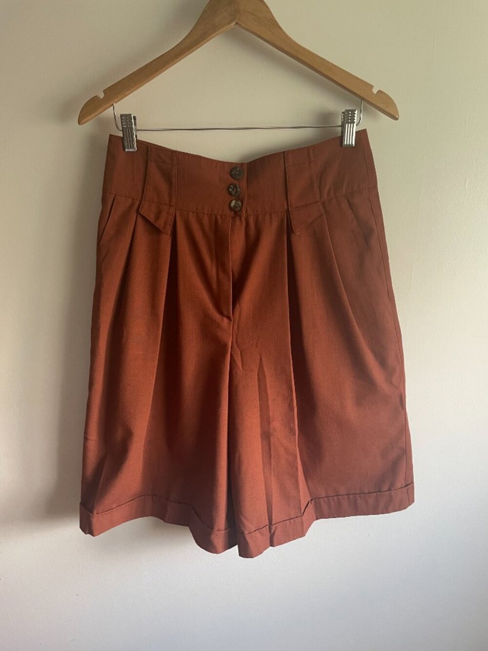 Vintage High-Waisted Copper Shorts